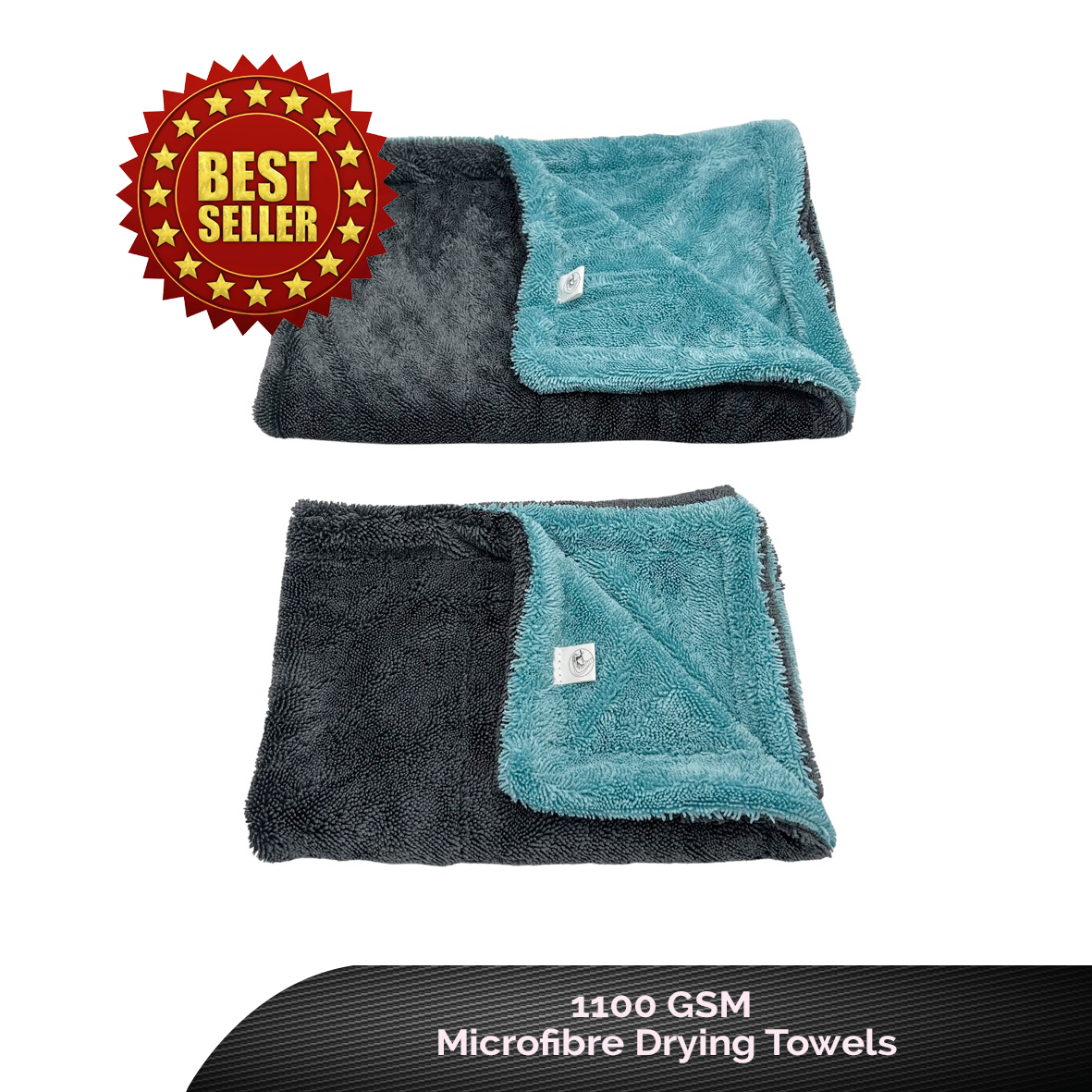 The Ultimate Solo Double Twist Pile 1100 GSM Microfibre Drying Towels