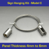 SS-Hold 6mm Thick & 2mx1.5mm cable -2Qty/Set-Model C