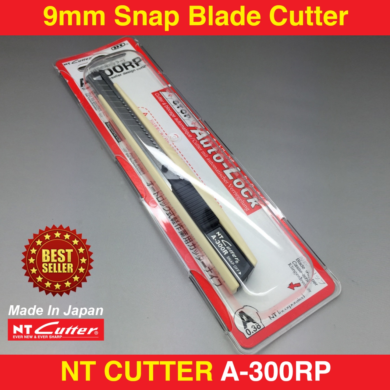 NT CUTTER A300RP 9mm Snap Blade Cutter RT Media Solutions
