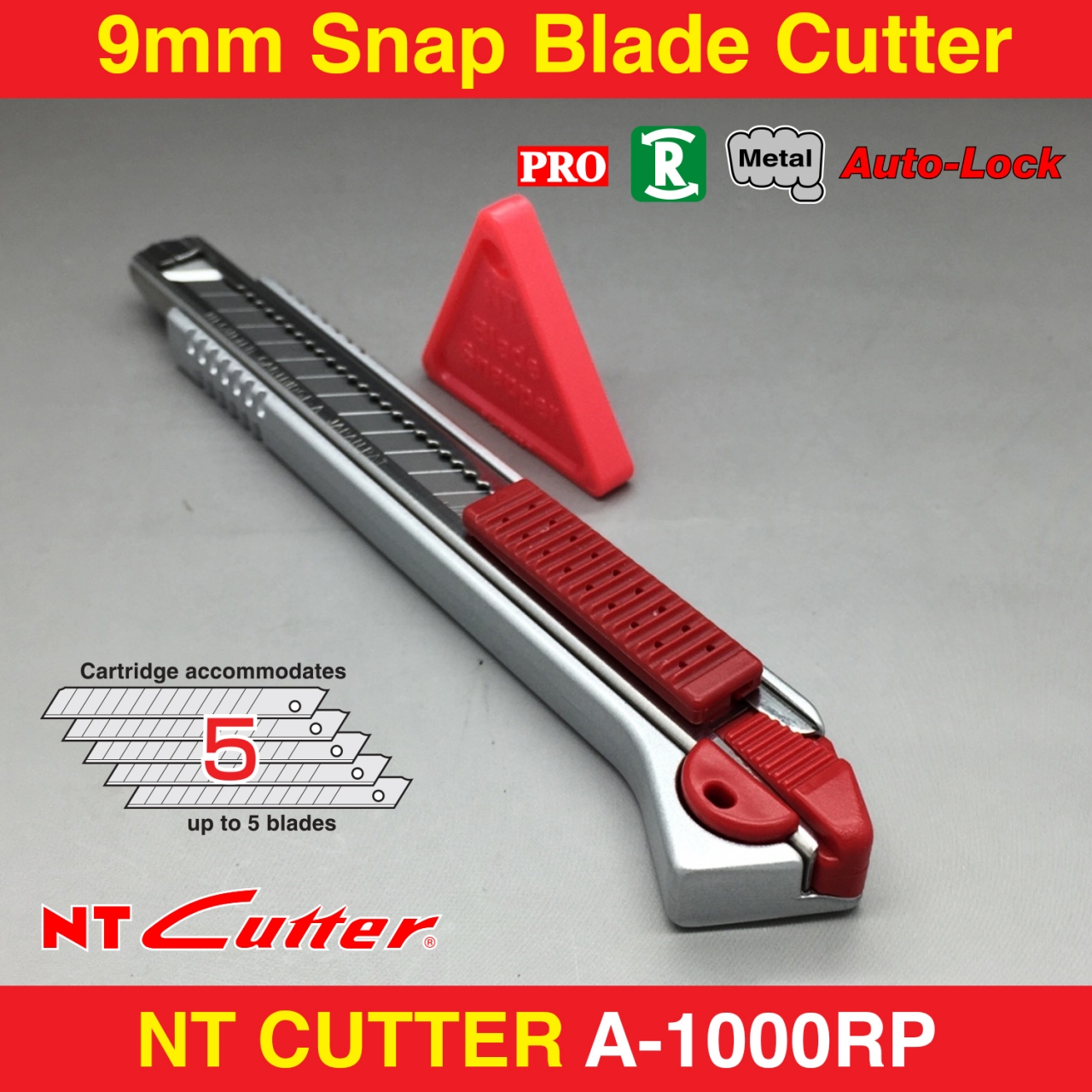 NT CUTTER PRO A1P 9mm Cartridge Cutter RT Media Solutions