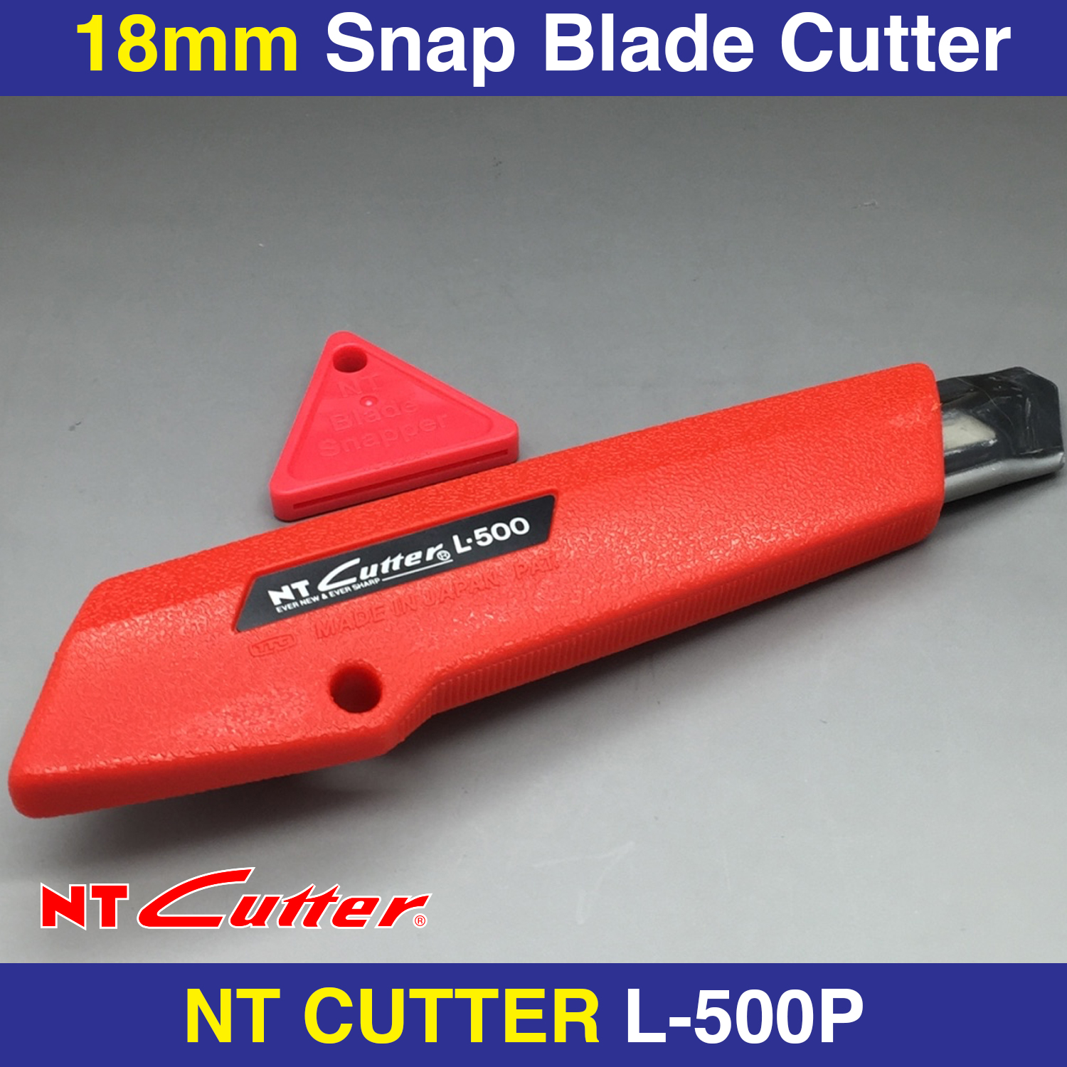 NT CUTTER L-550P Snap Blade Cutter with 2 Extra Blades & Triangle Blade  Snapper