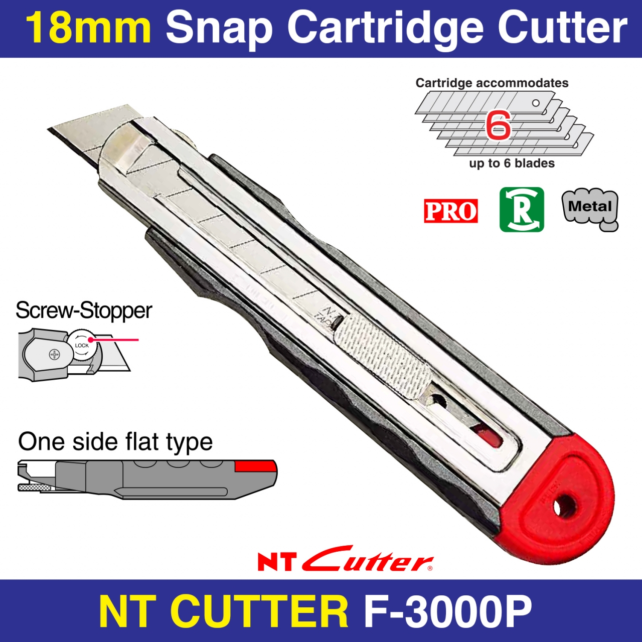 NT CUTTER PRO A1P 9mm Cartridge Cutter RT Media Solutions