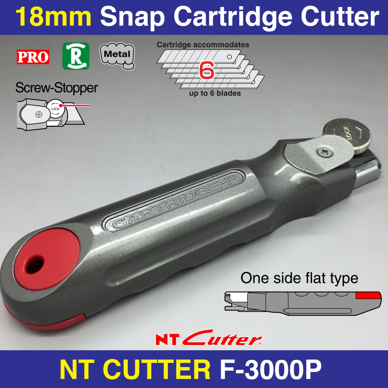 NT CUTTER PRO A1P 9mm Cartridge Cutter RT Media Solutions