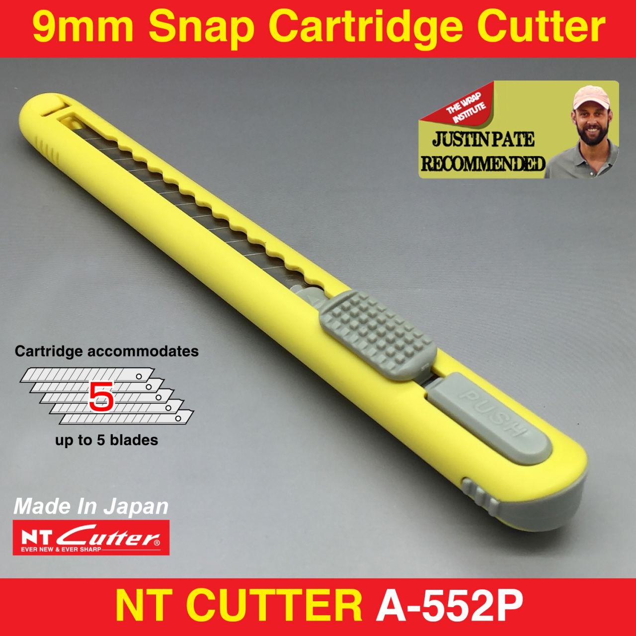 NT CUTTER A551P 9mm Cartridge Cutter RT Media Solutions