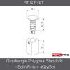 Satin Finish Quadrangle Polygonal Standoffs-4Qty/Set
