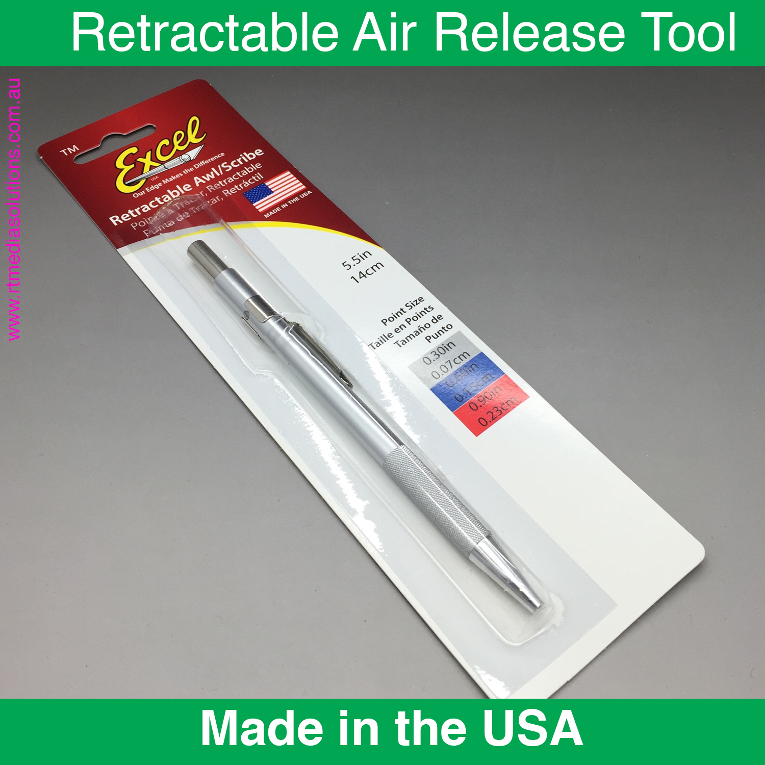 Excel Retractable Air Release Tool RT Media Solutions