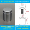Mirror Finish Aluminium Standoffs- 25x25mm-4Qty/Set