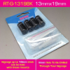Black Finish Aluminium Standoffs 13x19mm-4Qty/Set