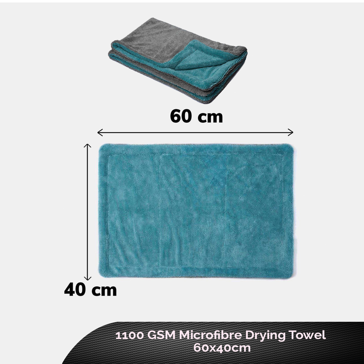The Ultimate Solo Double Twist Pile 1100 GSM Microfibre Drying Towel