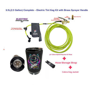 9.5L(2.5 Gallon) Complete – Electric Tint Keg Kit with Brass Sprayer Handle