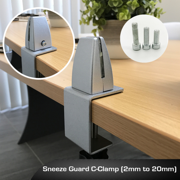 Sneeze Guard CClamp(2mm to 20mm) RT Media Solutions