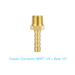 Classic Connector MNPT 1/4"+ Barb 1/4"