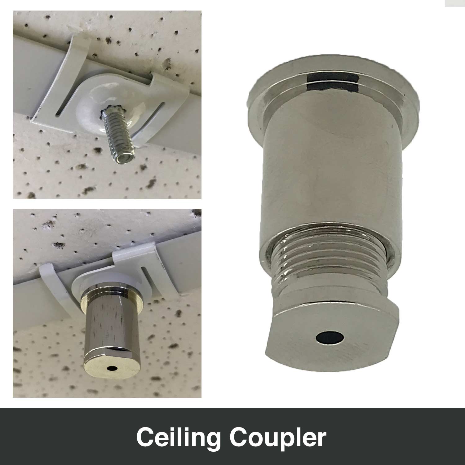 Ceiling Coupler - Model A (for T-Bar Twist Clip and Ceiling Fixing ...