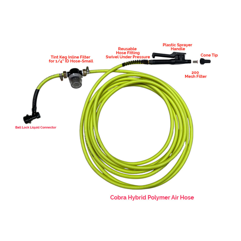 Classic Keg Hose Kit with plastic sprayer handle