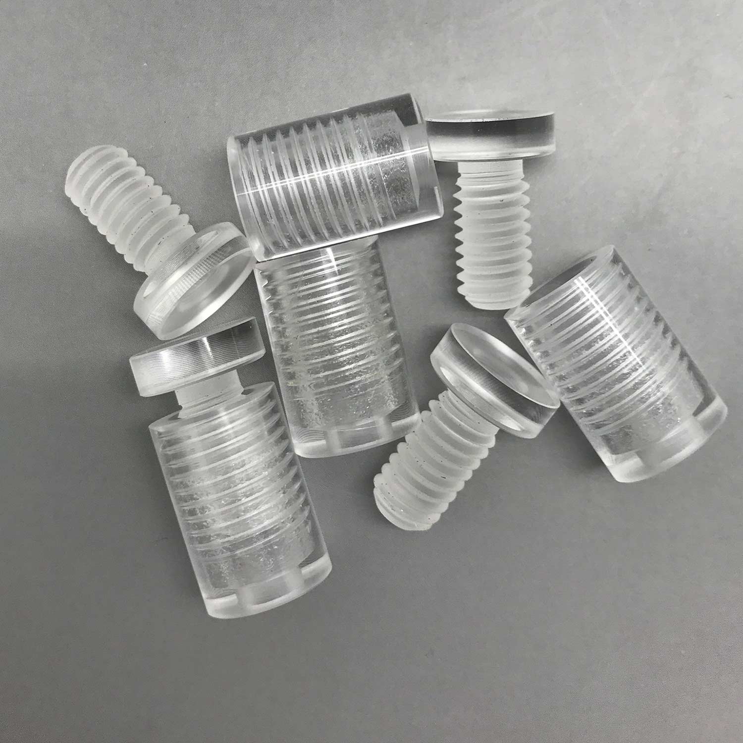 Acrylic Clear Standoff 19mmx25mm M10 Thread RT Media Solutions
