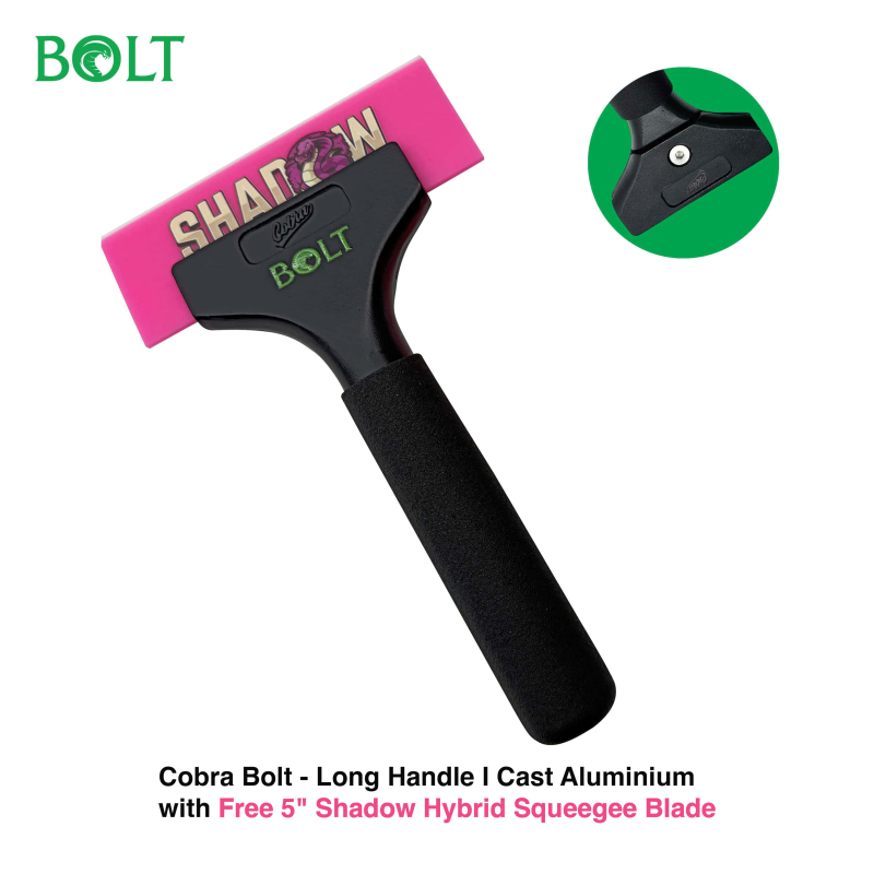 Cobra Bolt – Cast Aluminium Handle with 5” Free Shadow Hybrid Squeegee Blade - Image 2