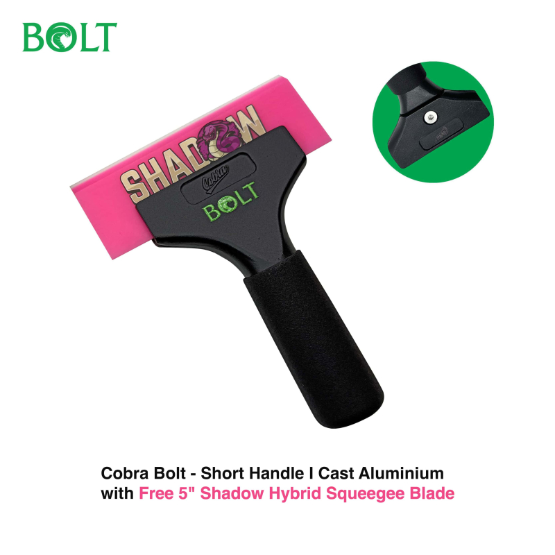 Cobra Bolt – Cast Aluminium Handle with 5” Free Shadow Hybrid Squeegee Blade - Image 3
