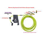Electric Keg Hose Kit with Brass Sprayer Handle