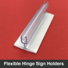 Flexible Hinge Sign Holders 75mmx25mmx18mm-25qty/pack