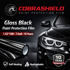 COBRASHIELD Gloss Black Paint Protection Film