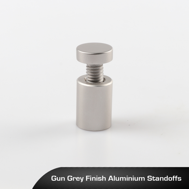 Matt Finish Silver Aluminium Standoffs RT Media Solutions