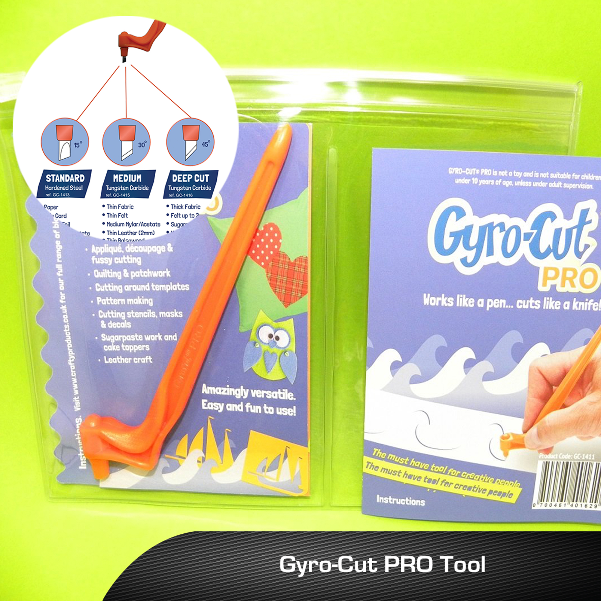 GYRO-CUT PRO Craft Tool Fitted With Standard Cut Paper Blade