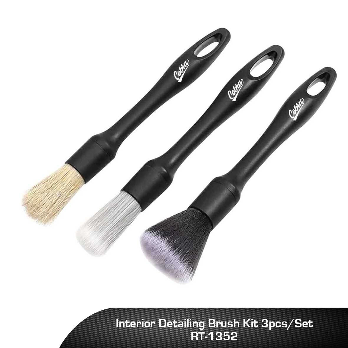 Interior Detailing Brush Kit 3pcs/Set RT Media Solutions