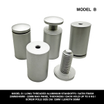 Long Threaded Aluminium Standoffs | Satin Finish | Hold up to 22mm Thickness