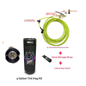 Classic - 19L(5 Gallon) Complete Tint Keg Kit with Brass Sprayer Handle