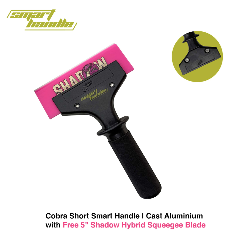 Smart Tint Handle | Cast Aluminium Handle with 5” Free Shadow Hybrid Squeegee Blade - Image 3