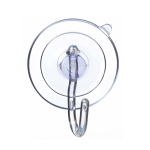 Suction Cup with Clear Hooks