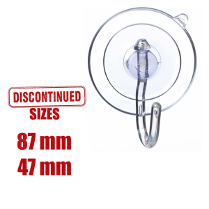 Suction Cup with Clear Hooks