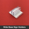 Wide Base Sign Holders 25mmx28mmx13mm-25qty/pack