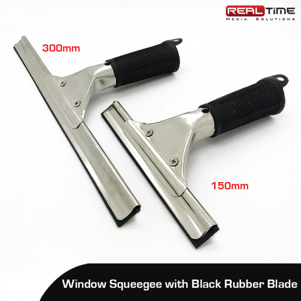 Window Squeegee with black Rubber Blade RT Media Solutions