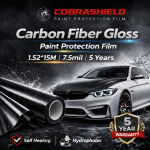 COBRASHIELD Carbon Gloss Fiber PPF | 1.52*15M | 7.5mil | 5 years |Self Healing, Hydrophobic