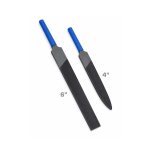 Cobra Professional Glass File Set | 4” File double Cut Flat Finish File & 6"Single Cut One Pass File