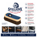 StallionX Premium Horsehair Interior & Upholstery Brush
