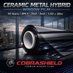 Ceramic Metal Hybrid Window Film | 10 Years| 2PLY-2mil | 1.52 x30m UVR 99 | IRR 96 |
