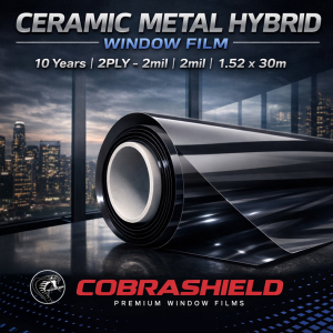 Ceramic Metal Hybrid Window Film | 10 Years| 2PLY-2mil | 1.52 x30m UVR 99 | IRR 96 |