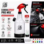CobraSpray Pro Mix Spray Bottle for PPF Gel 1.2L | pH 6–8 Compatibility, <40cP Viscosity, 0–40°C Operating Range