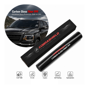 COBRASHIELD Carbon Gloss Fiber PPF | 1.52*15M | 7.5mil | 5 years |Self Healing, Hydrophobic