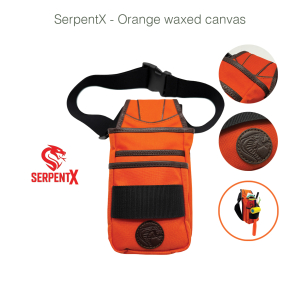 SerpentX - Orange  Waxed Canvas Tool Bag | Limited Edition