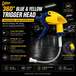 360° Blue&Yellow Trigger Head | 3.5 mL per stroke | PH value: 6-12 | 0-40°C |