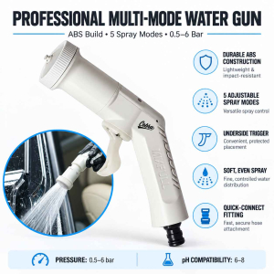 Professional Multi-Mode Water Gun | ABS Build, 5 Spray Modes, 0.5–6 Bar Pressure Range